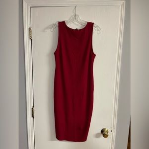 🌹 Roses R Red 🌹 EUC Sleeveless Bodycon Dress